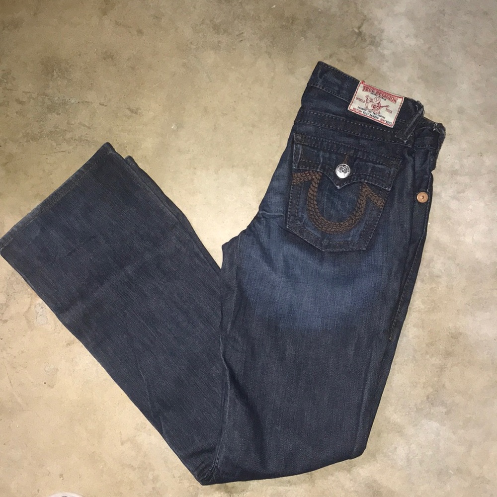 True religion Rainbow Billy dark wash jean size 12